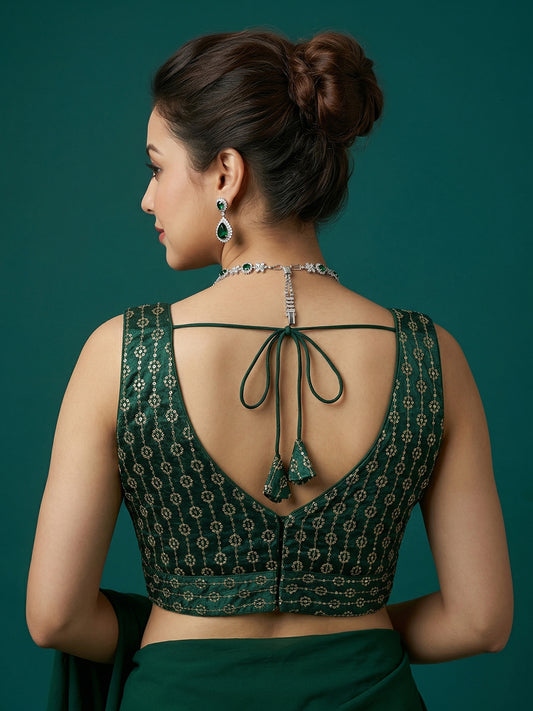 Silk Embroidered Blouse