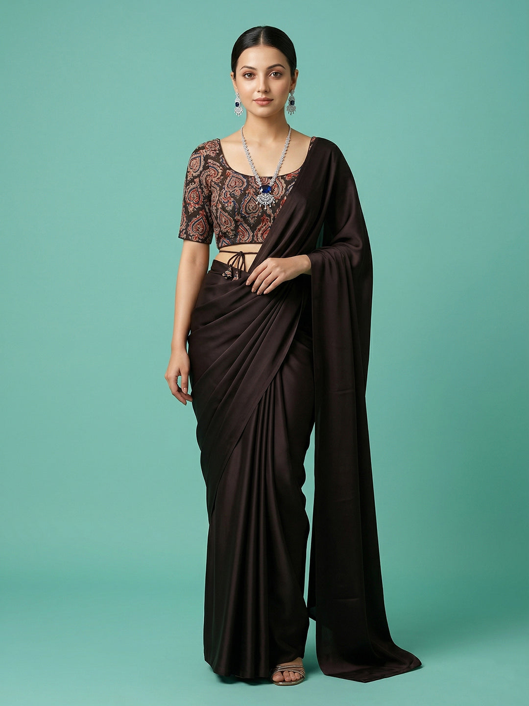 kalamkari Designer Black Blouse