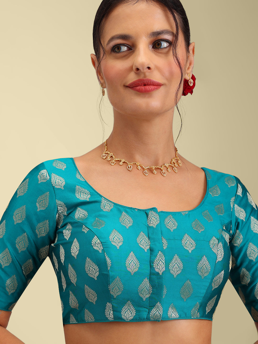 Women's Designer Brocade Saree Blouse