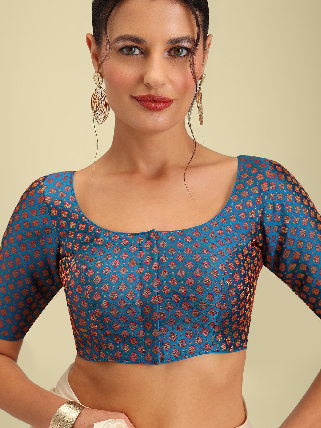 Women's Designer Brocade Saree Blouse