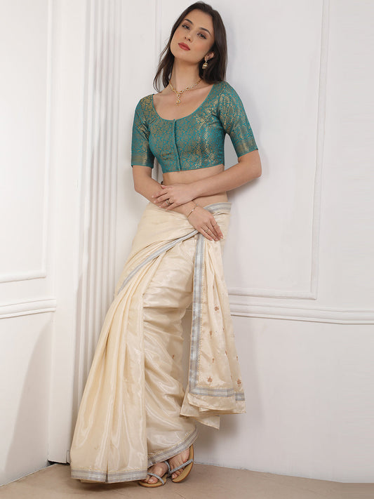 Designer Brocade Saree Blouse