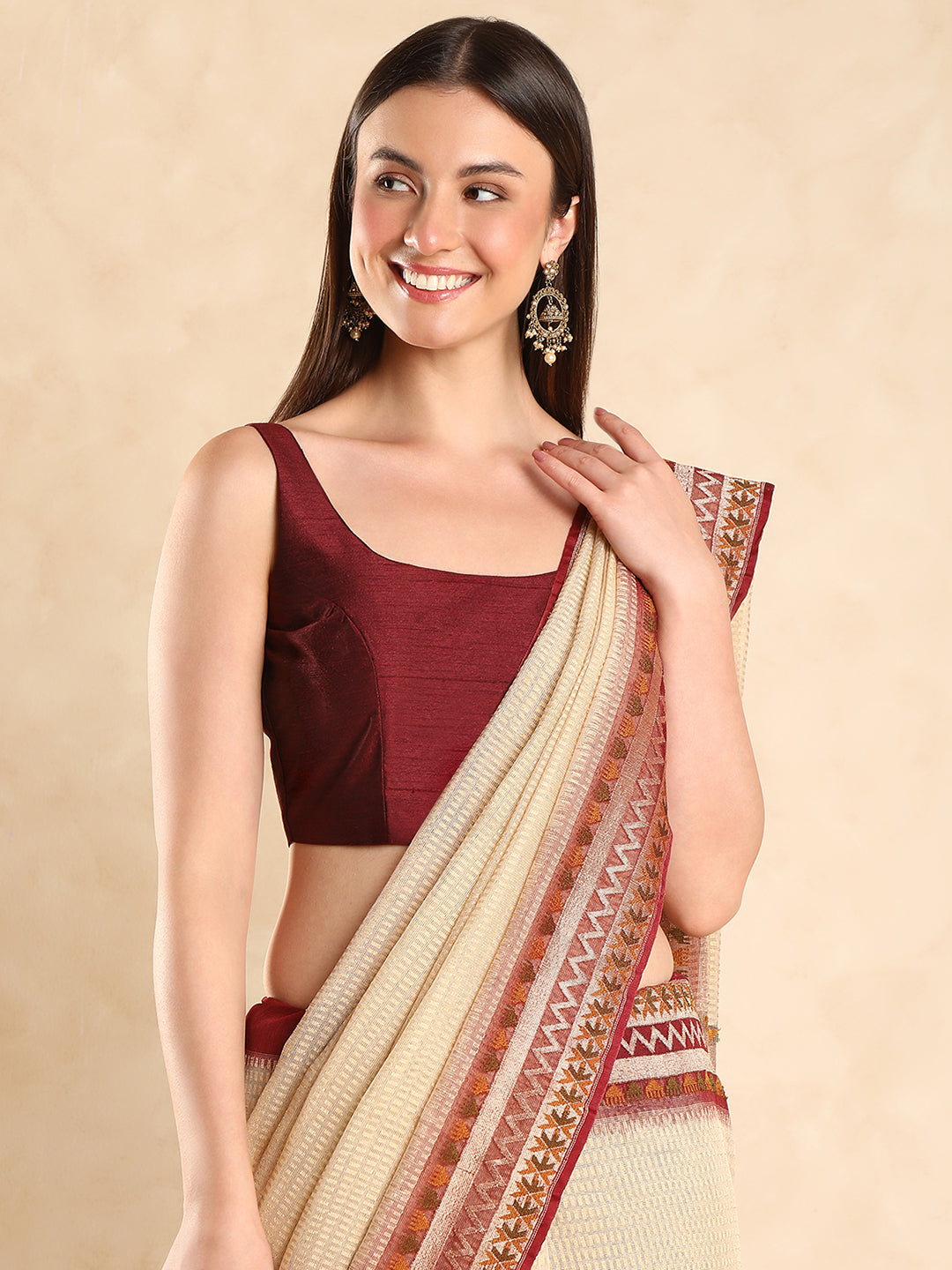 Sleeveless Saree Blouse