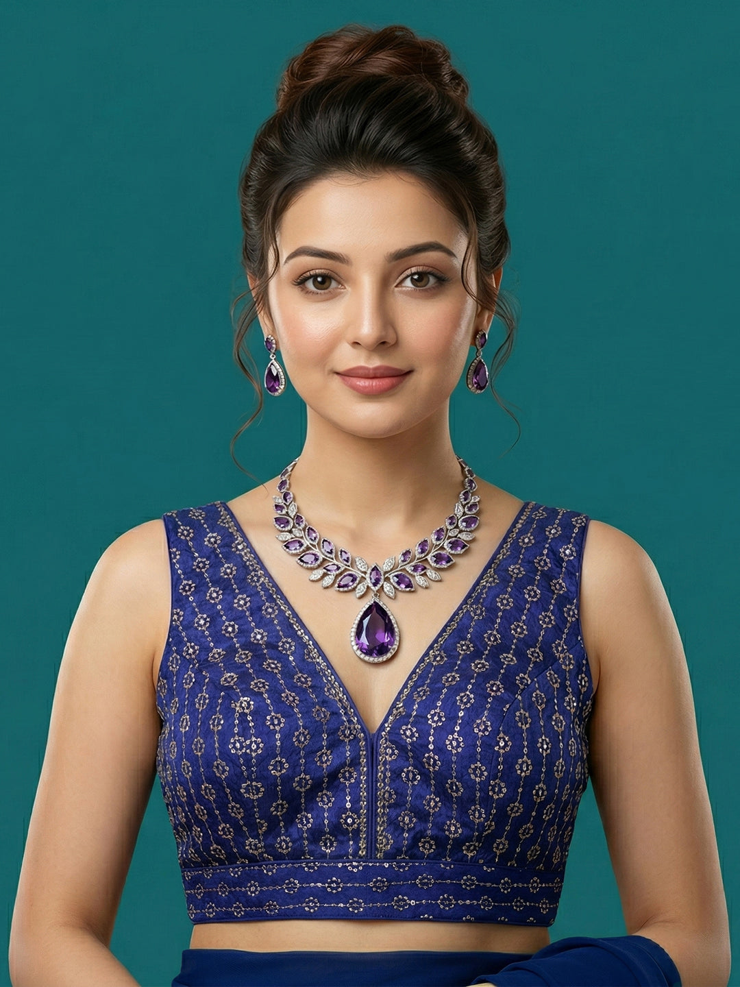 Silk Embroidered Blouse