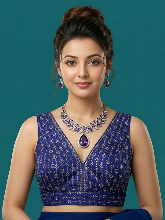 Silk Embroidered Blouse