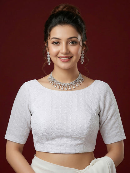 Cotton Chikankari Blouse