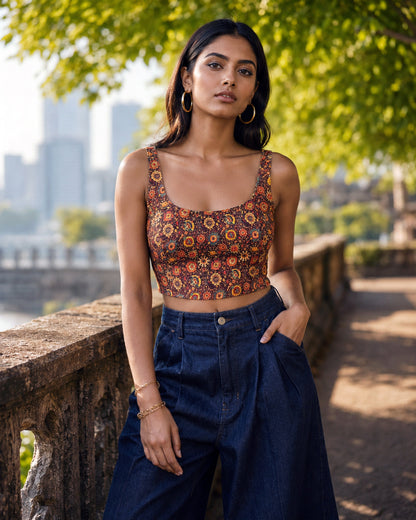 Aar Paar'26 Reversible Saree Blouse