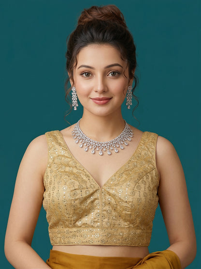 Silk Embroidered Blouse