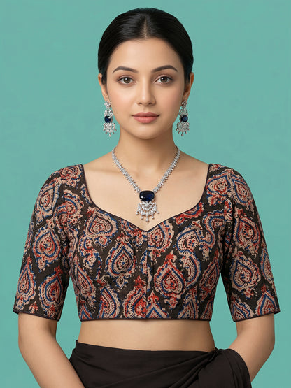 kalamkari Designer Black Blouse