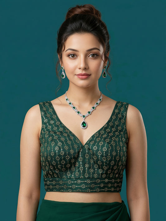 Silk Embroidered Blouse