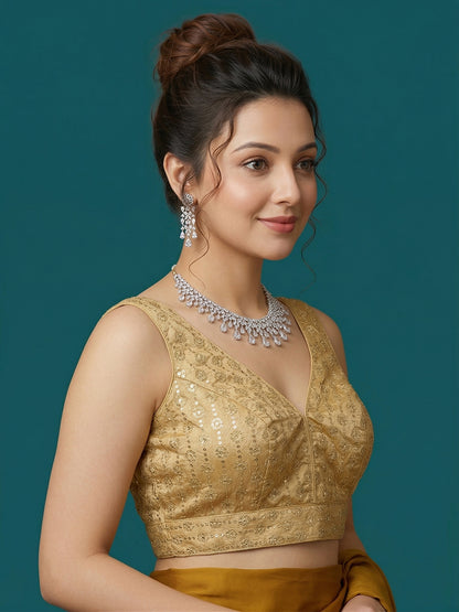 Silk Embroidered Blouse