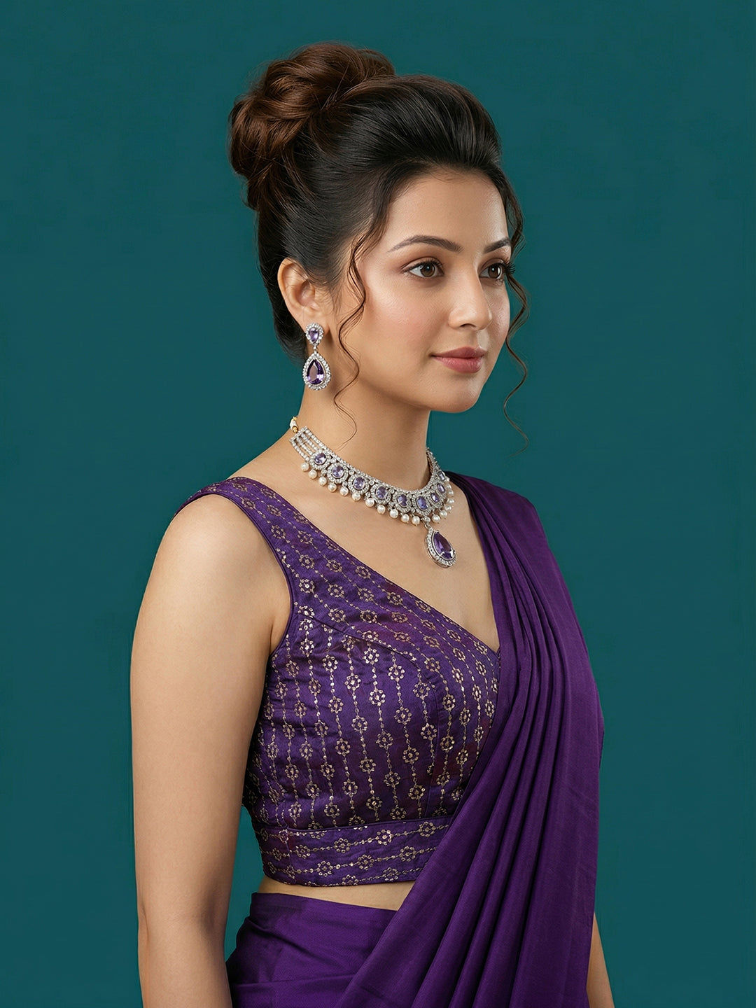Silk Embroidered Blouse