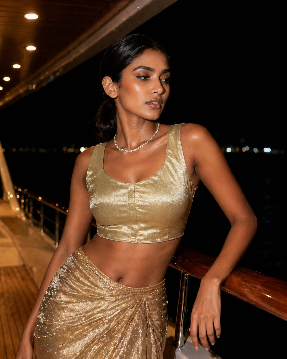 Satin Stretchable Blouse