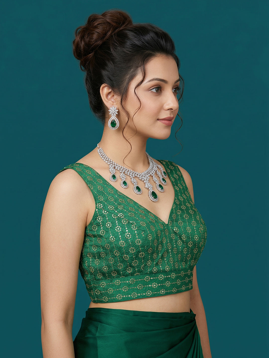 Silk Embroidered Blouse