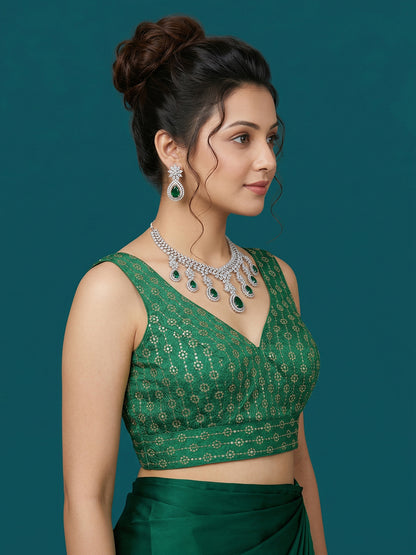 Silk Embroidered Blouse