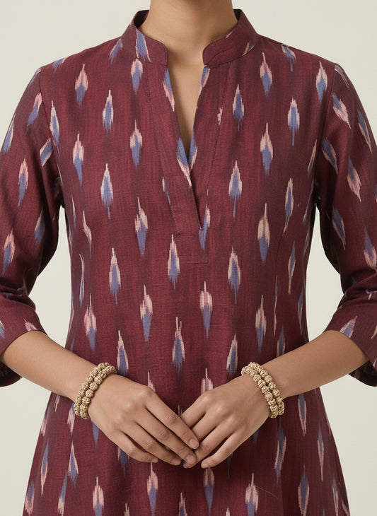 Printed Pure Cotton Blend Kurti
