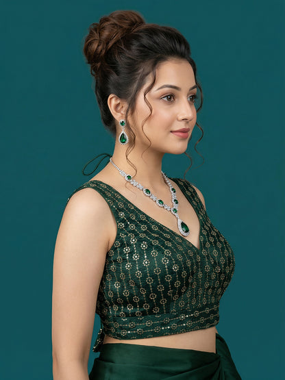 Silk Embroidered Blouse