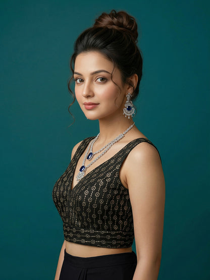 Silk Embroidered Blouse