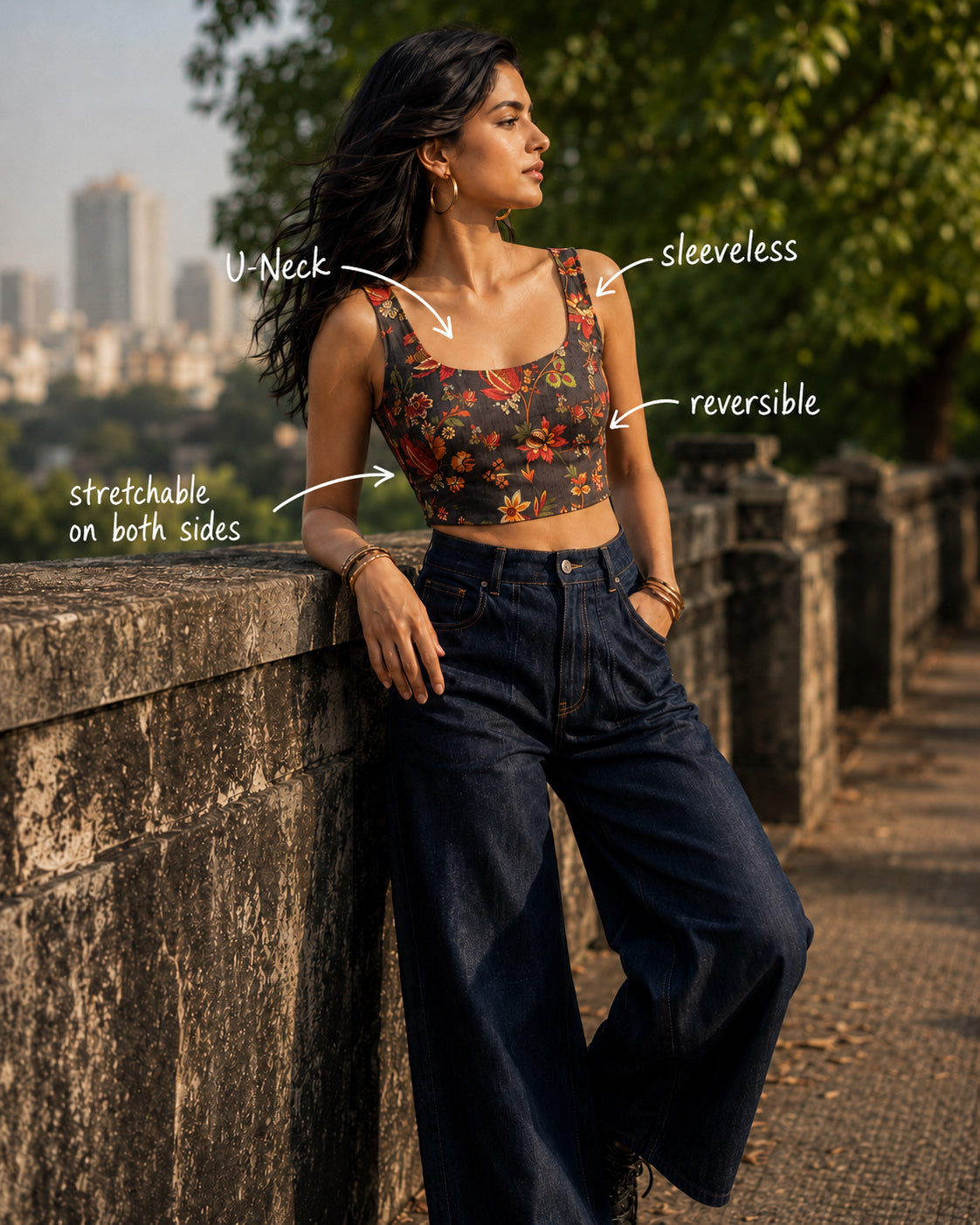 Aar Paar'26 Reversible Saree Blouse