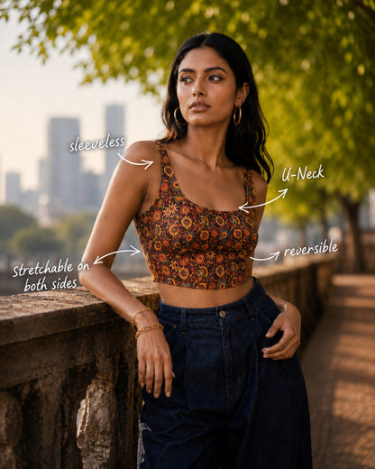 Aar Paar'26 Reversible Saree Blouse