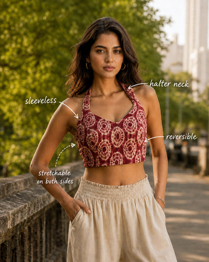 Aar Paar'26 Reversible Saree Blouse