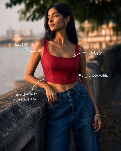 Aar Paar'26 Reversible Saree Blouse