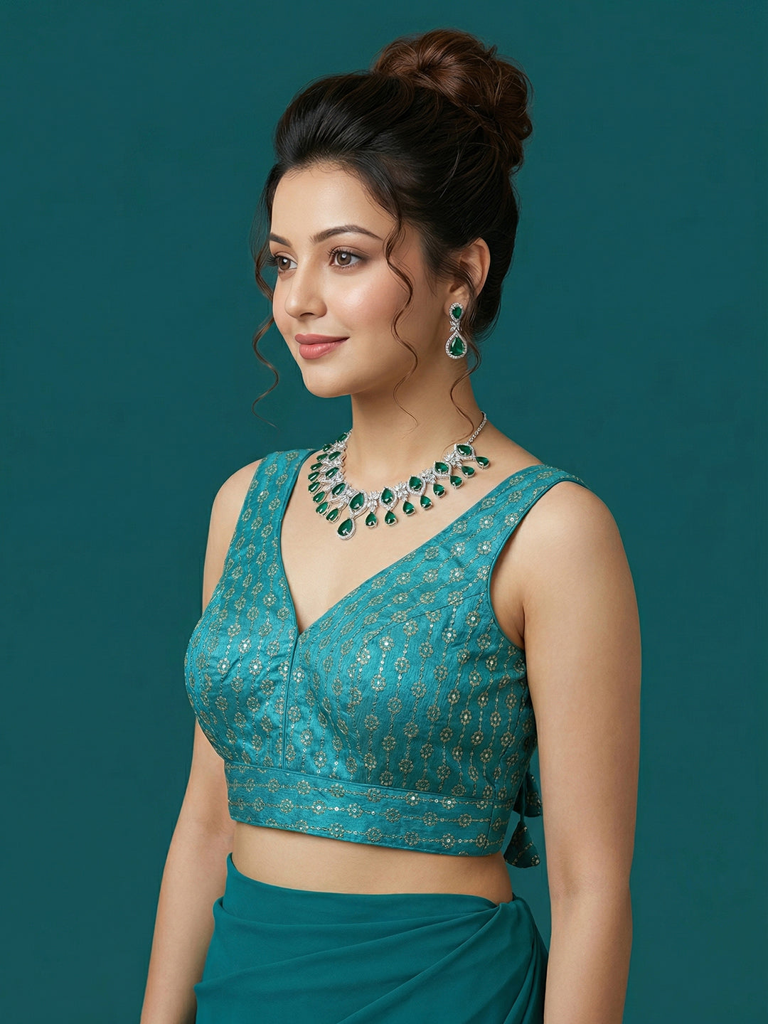 Silk Embroidered Blouse