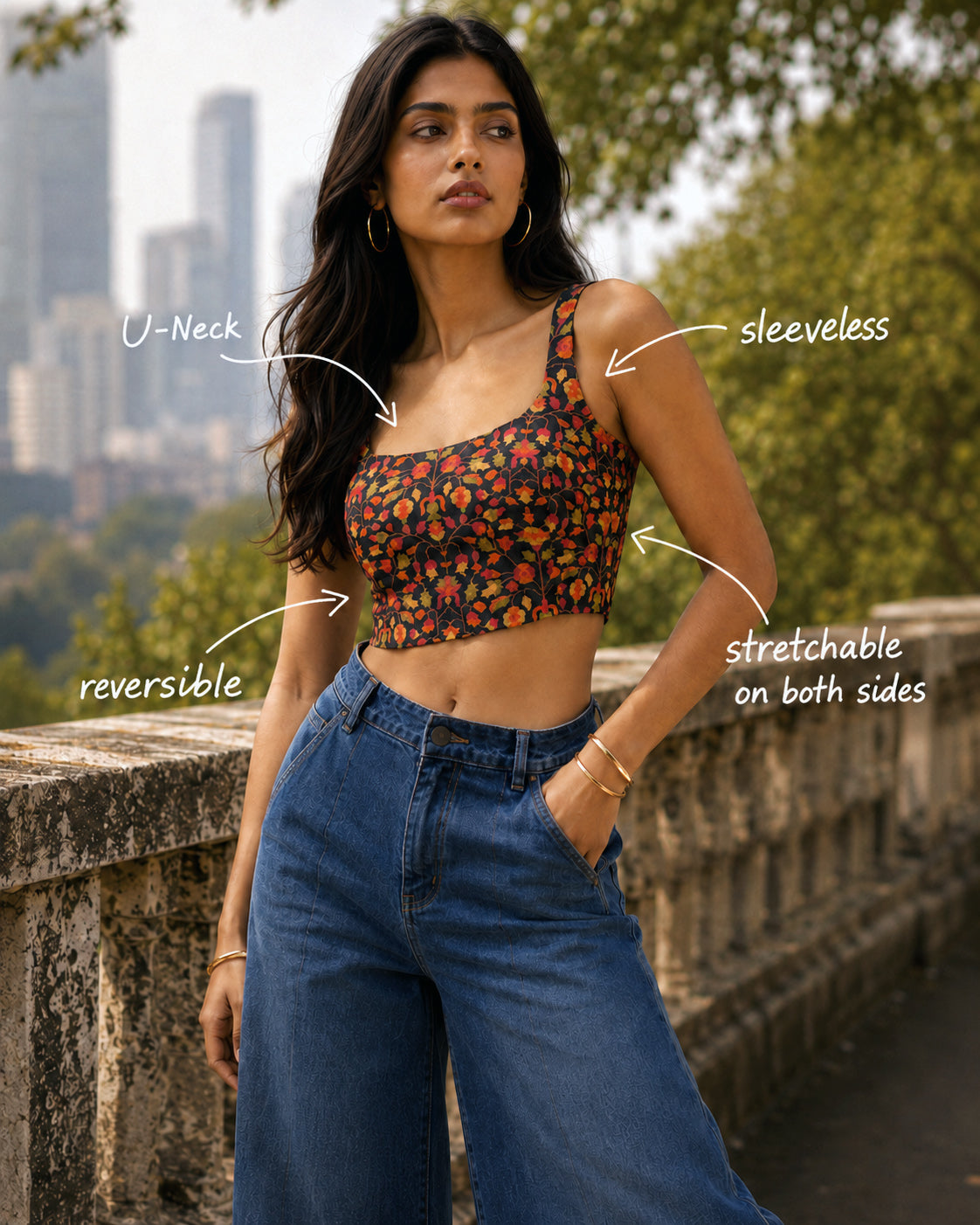 Aar Paar'26 Reversible Saree Blouse