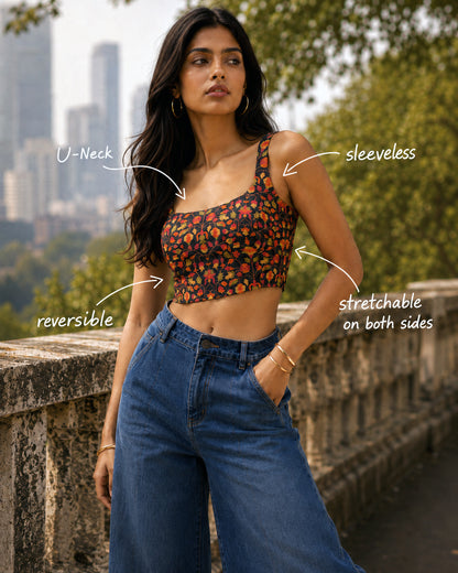 Aar Paar'26 Reversible Saree Blouse