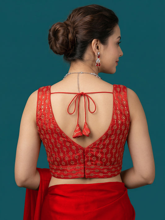 Silk Embroidered Blouse