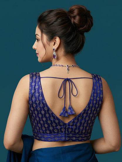 Silk Embroidered Blouse