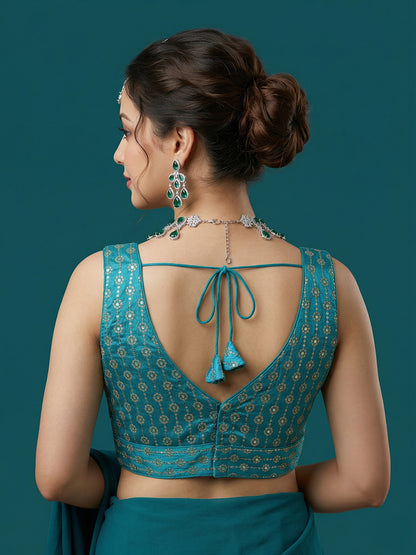 Silk Embroidered Blouse