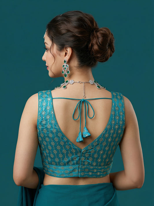 Silk Embroidered Blouse