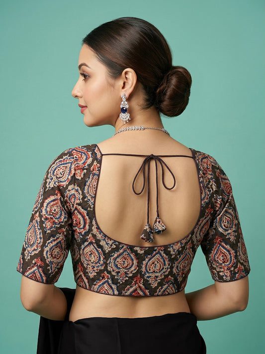 kalamkari Designer Black Blouse