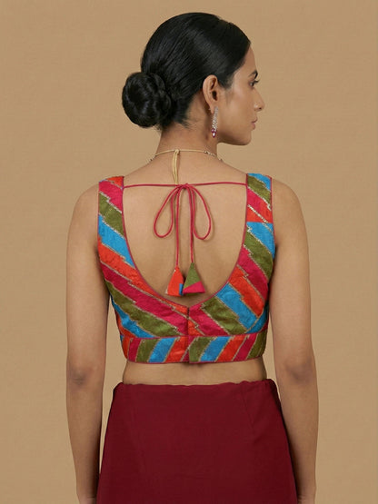 Multi Rani Pink Coloured Blouse