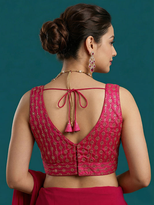 Silk Embroidered Blouse