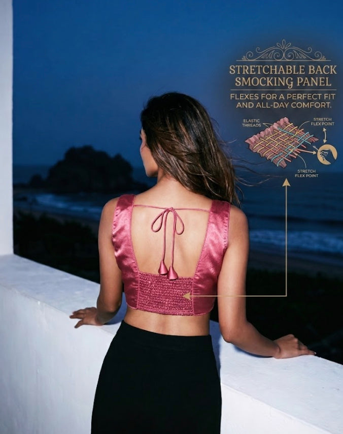 Satin Stretchable Blouse