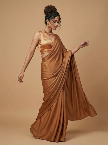 Woven Copper Design Blouse
