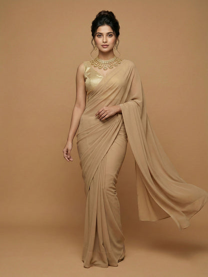 Woven Gold Design Blouse