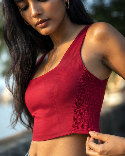 Aar Paar'26 Reversible Saree Blouse