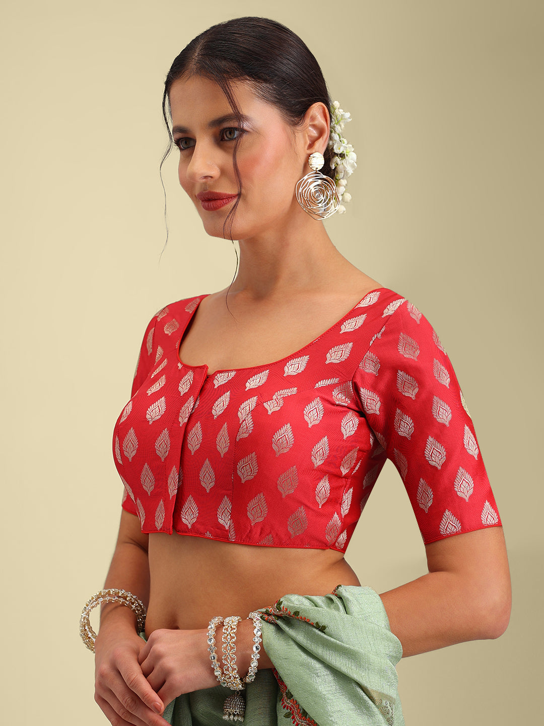 Women's Designer Brocade Saree Blouse