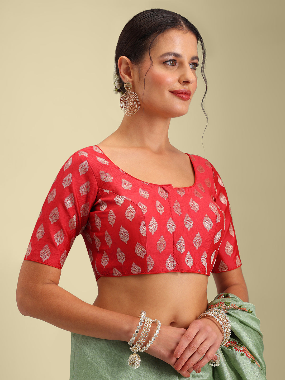 Women's Designer Brocade Saree Blouse