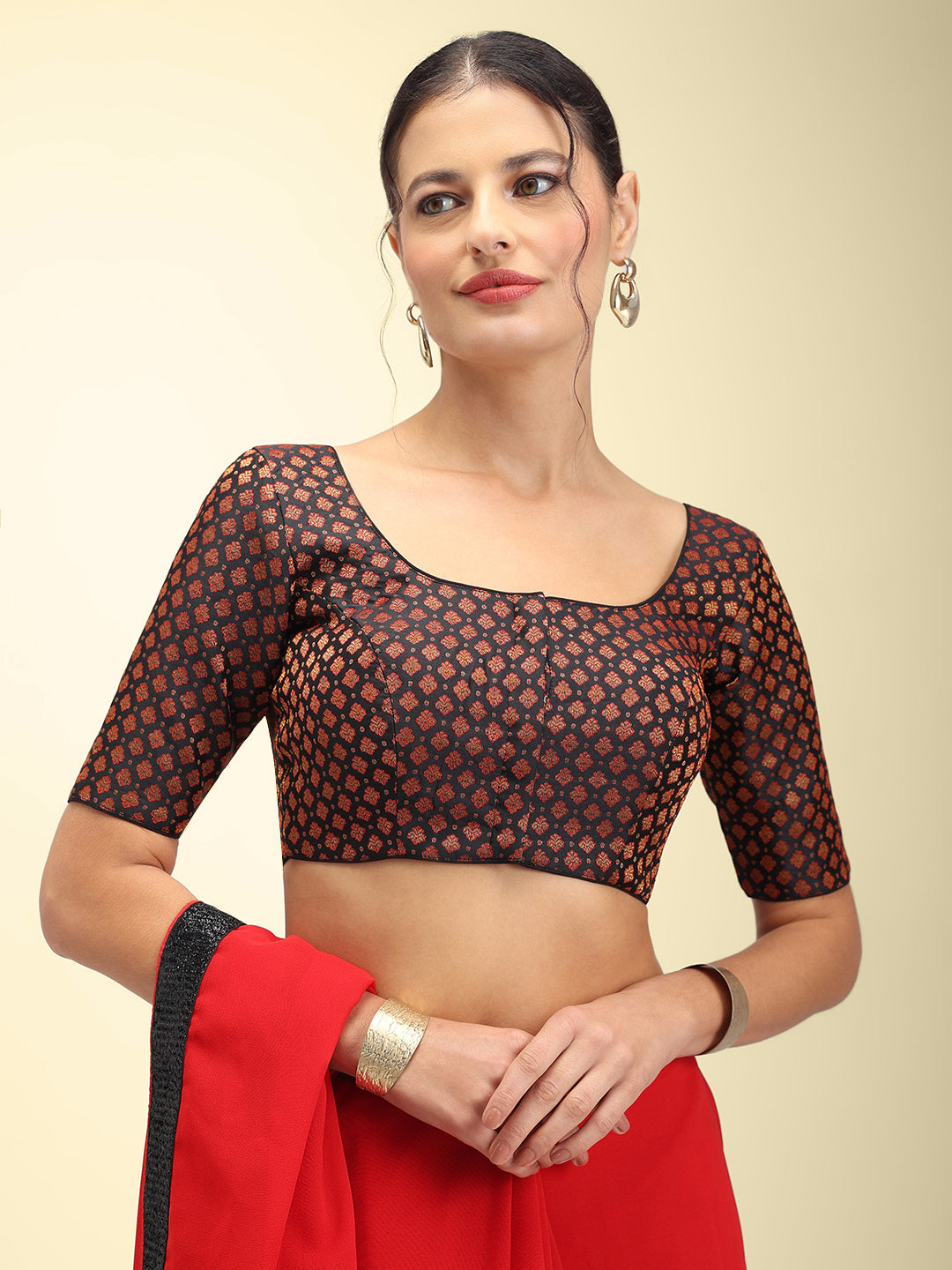Women's Designer Brocade Saree Blouse