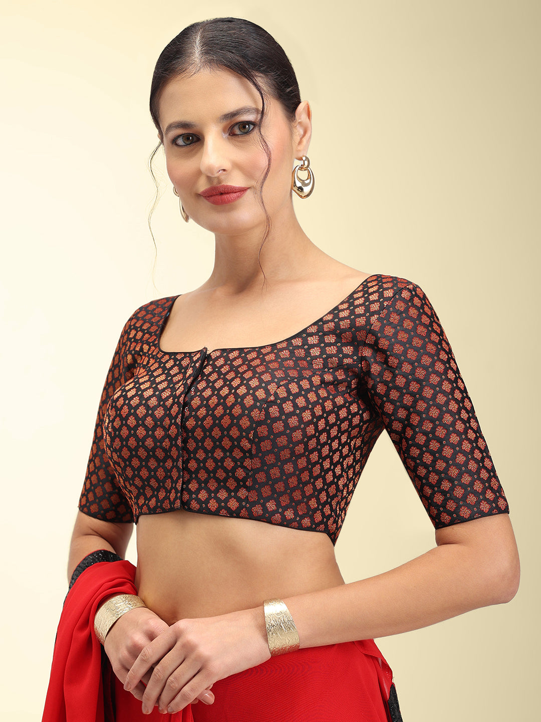 Women's Designer Brocade Saree Blouse