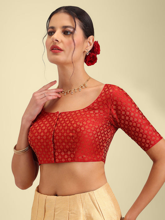 Women's Designer Brocade Saree Blouse