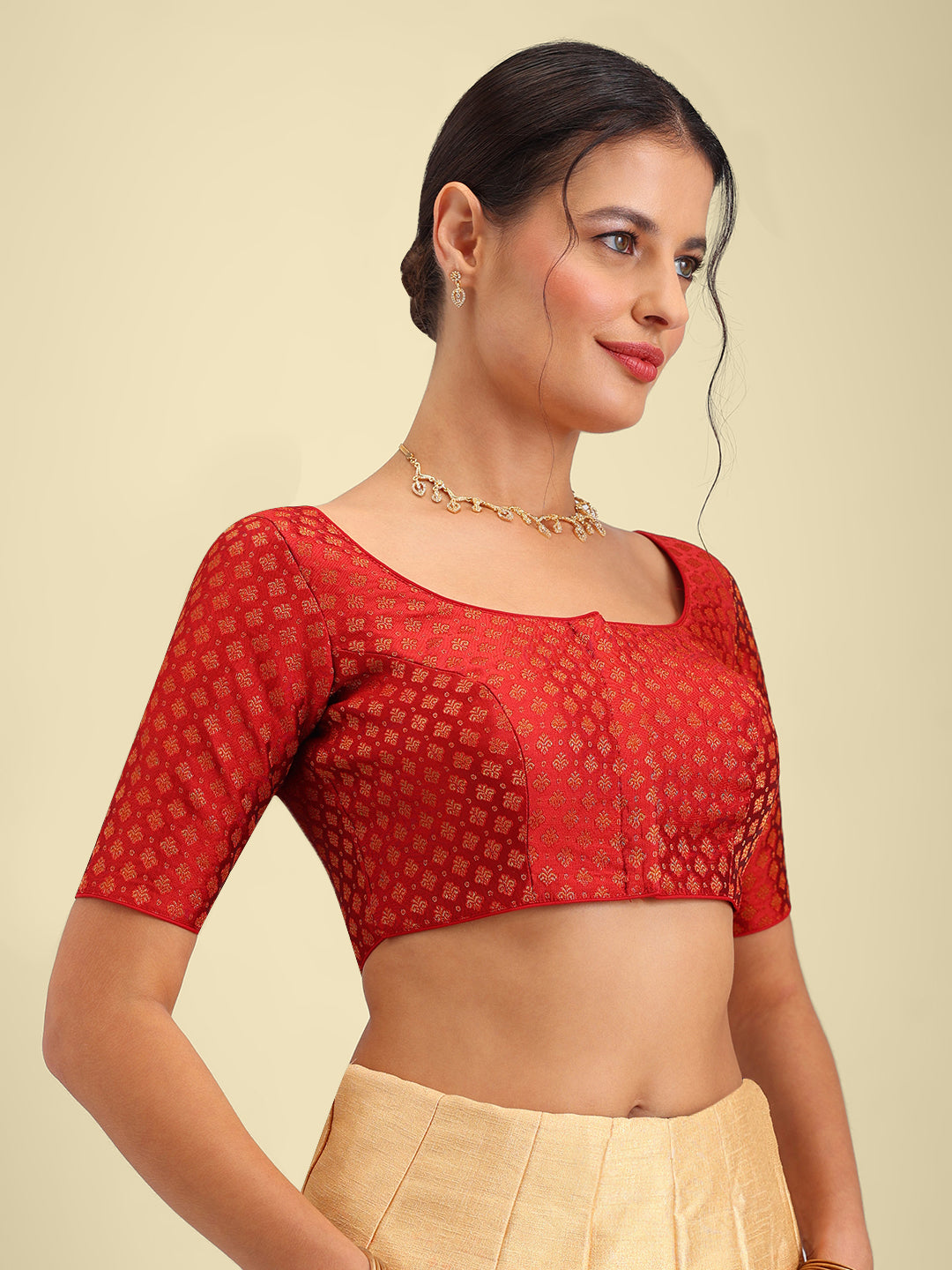 Women's Designer Brocade Saree Blouse