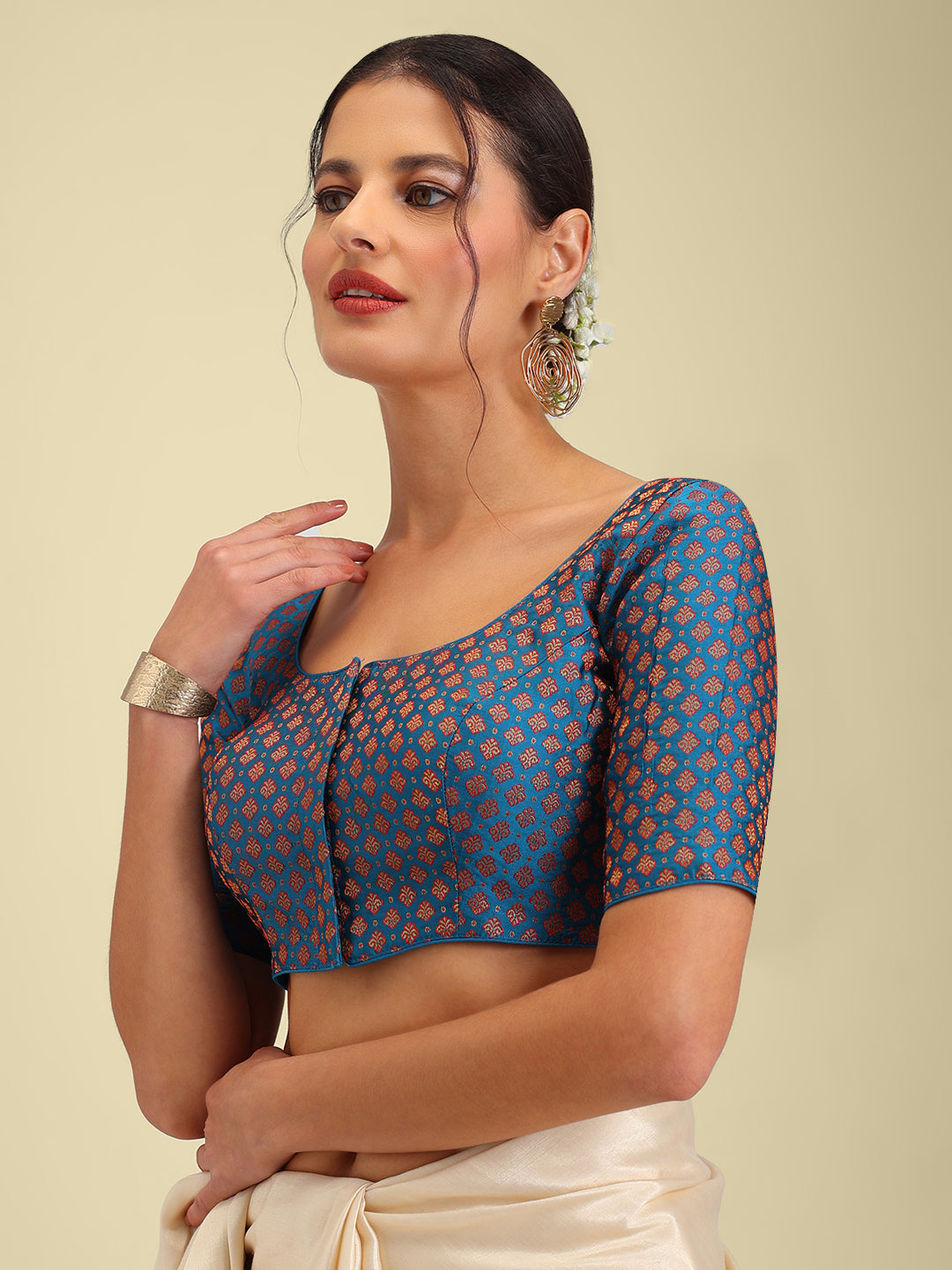 Women's Designer Brocade Saree Blouse