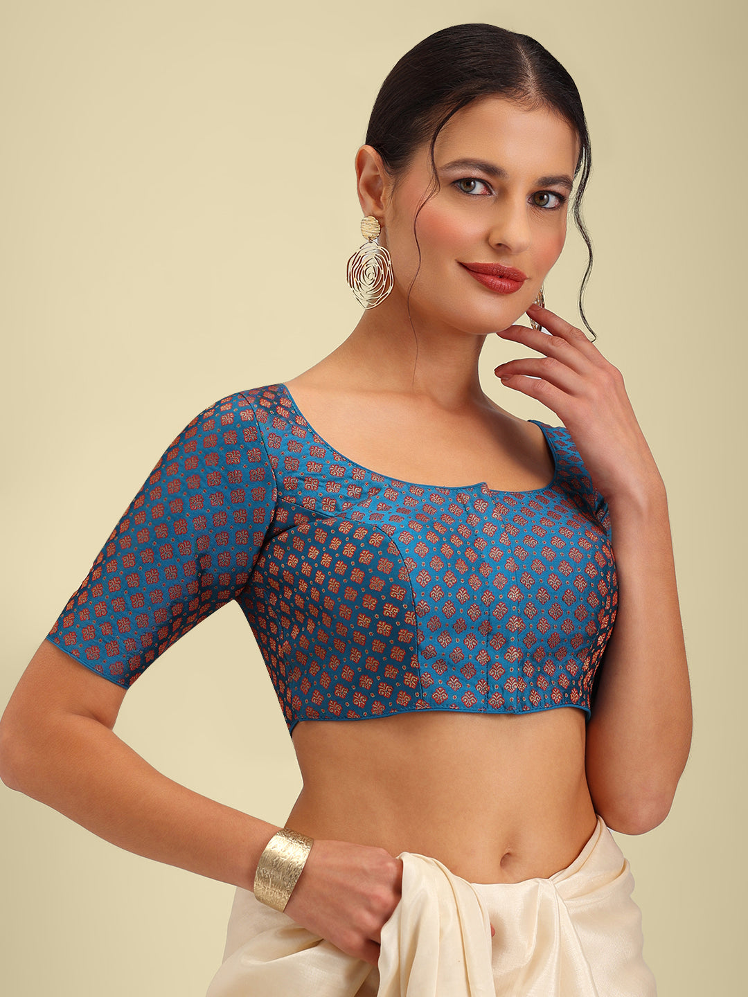 Women's Designer Brocade Saree Blouse