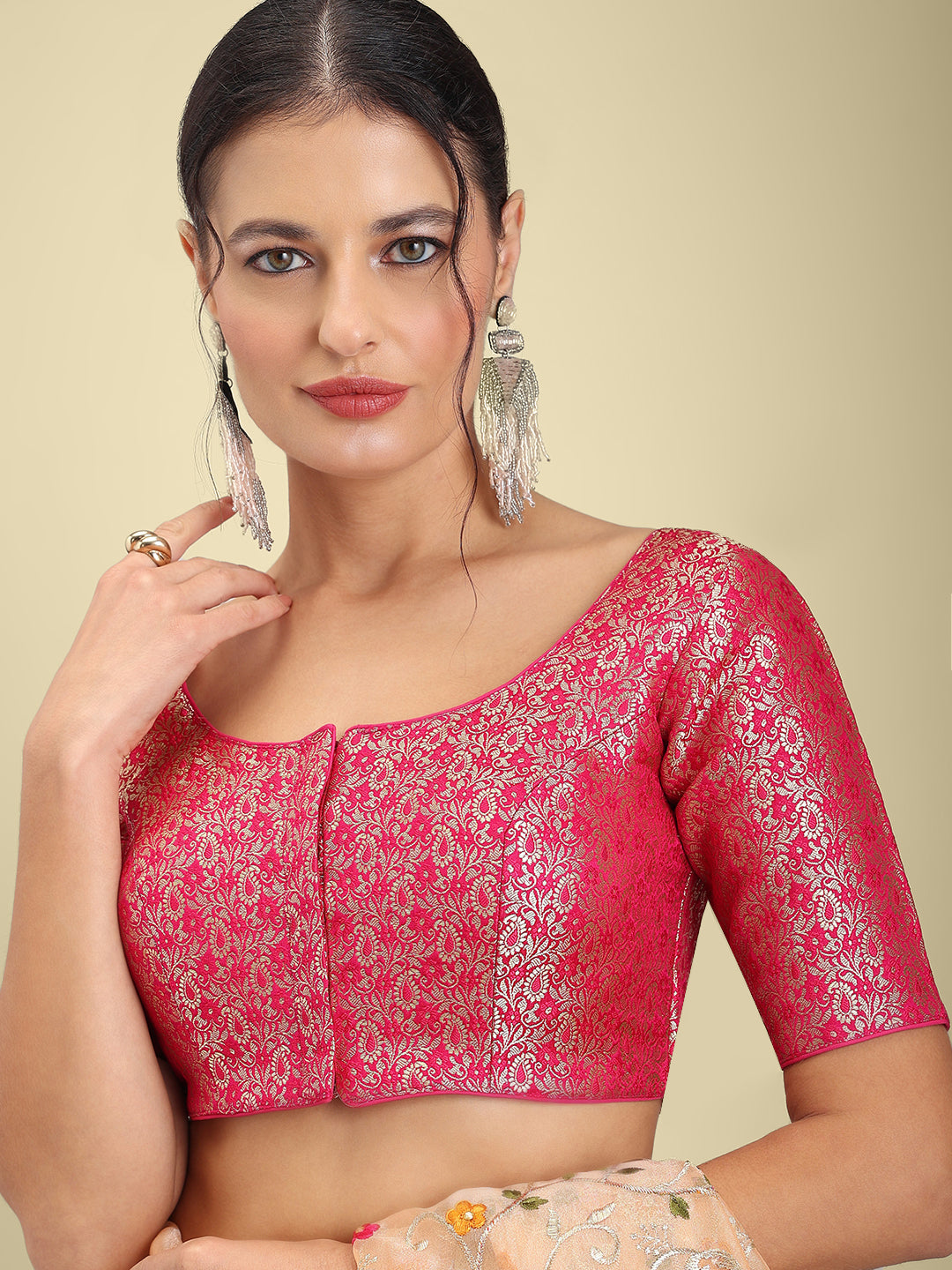 Women's Designer Brocade Saree Blouse