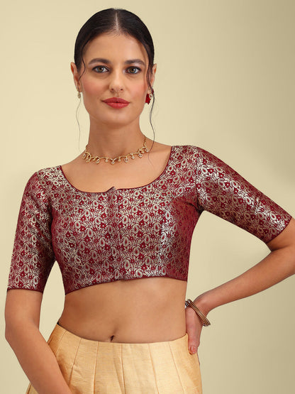 Women's Designer Brocade Saree Blouse