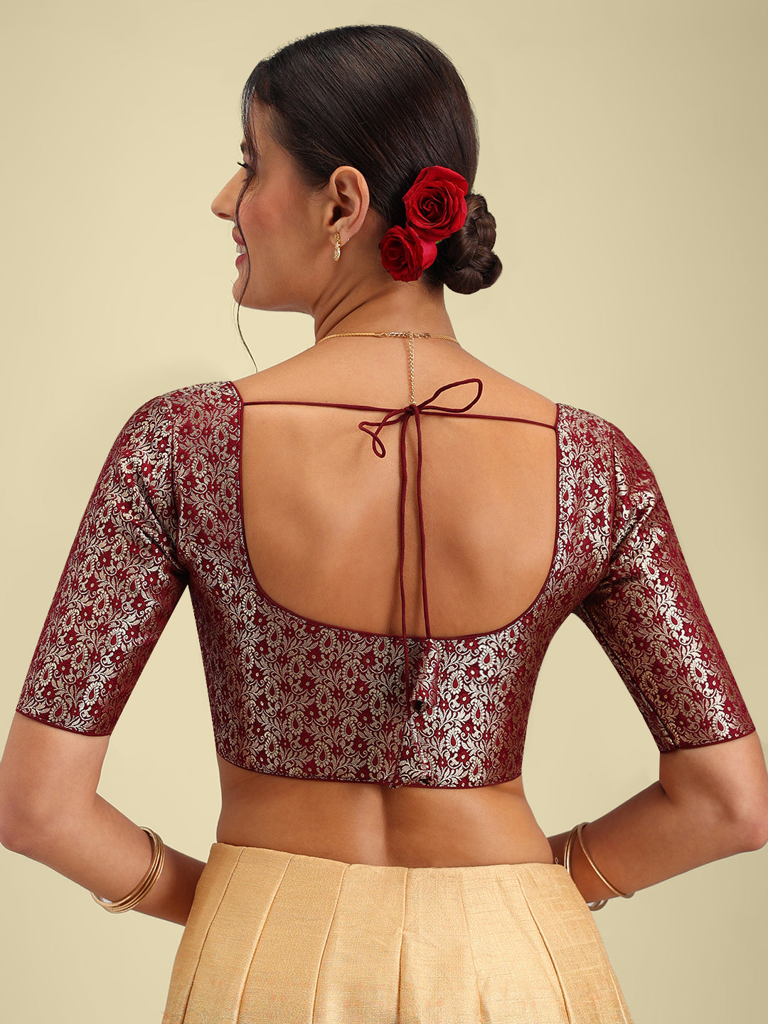 Women's Designer Brocade Saree Blouse